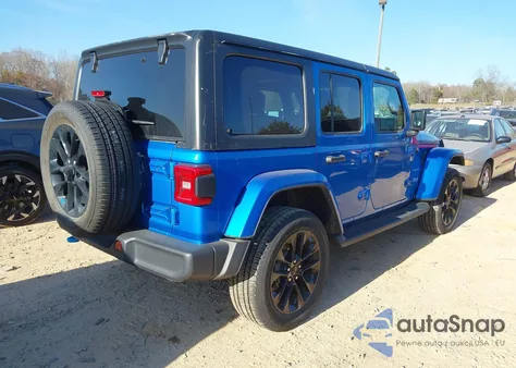 2022 Jeep Wrangler 4Xe Unlimited Sahara 4X4 z USA, uszkodzony, nr VIN 1C4JJXP64NW192452